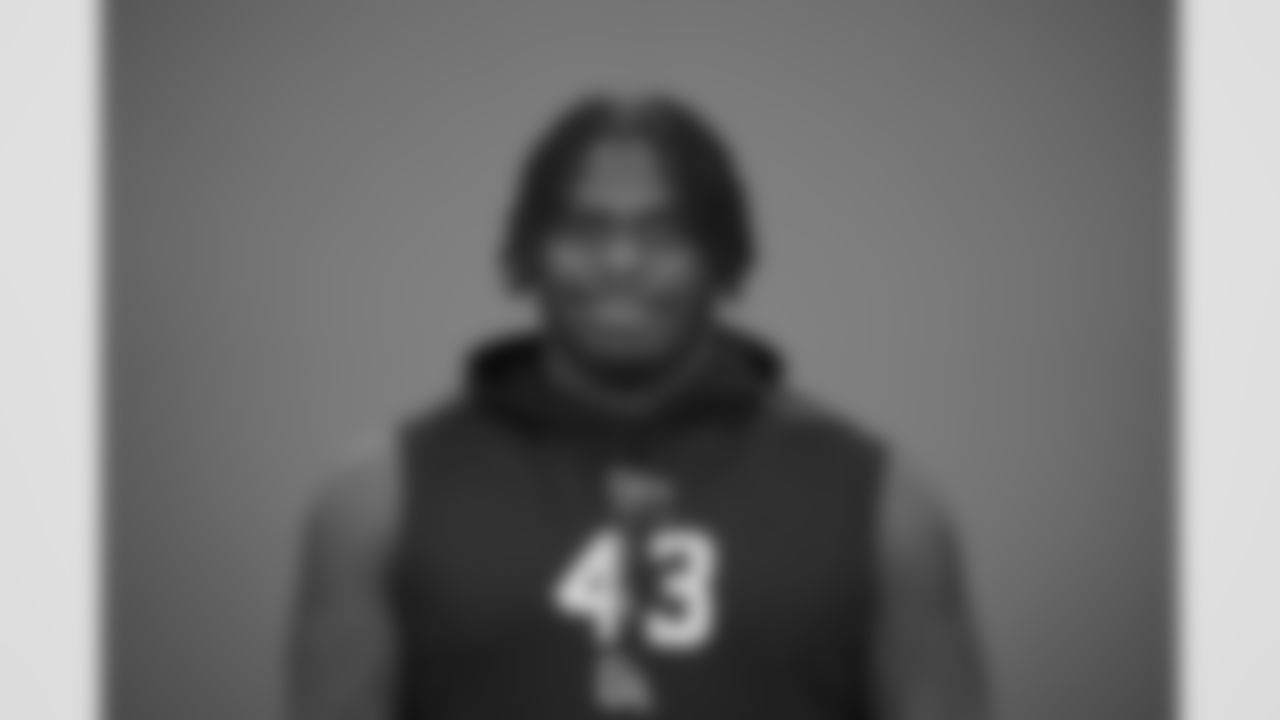 poses for a portrait at the NFL football scouting combine in Indianapolis, Thursday, Feb. 26, 2026 (AJ Mast/AP Content Services for the NFL)