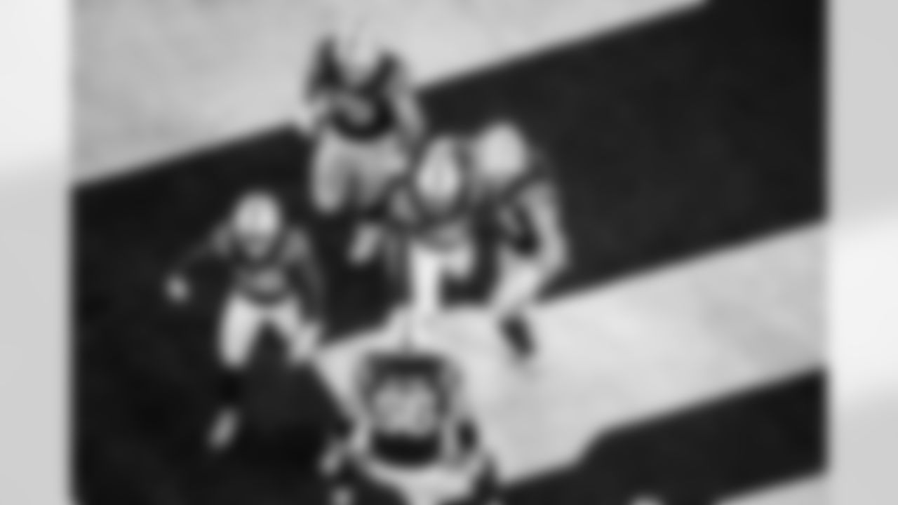 RB Ameer Abdullah #26, T Bernhard Raimann #79, RB Jonathan Taylor #28, G Quenton Nelson #56 and TE Tyler Warren #84