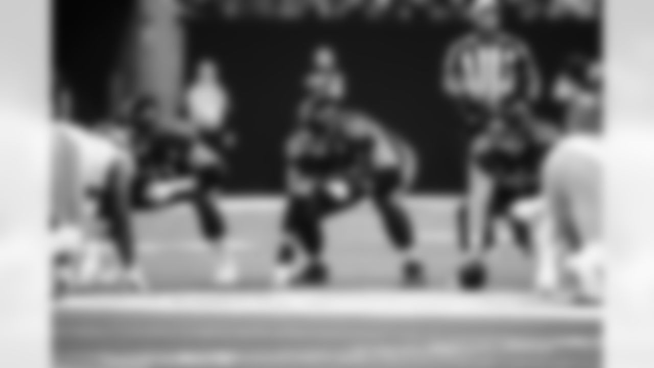 G Matt Goncalves #71, G Dalton Tucker #68 and C Danny Pinter #63