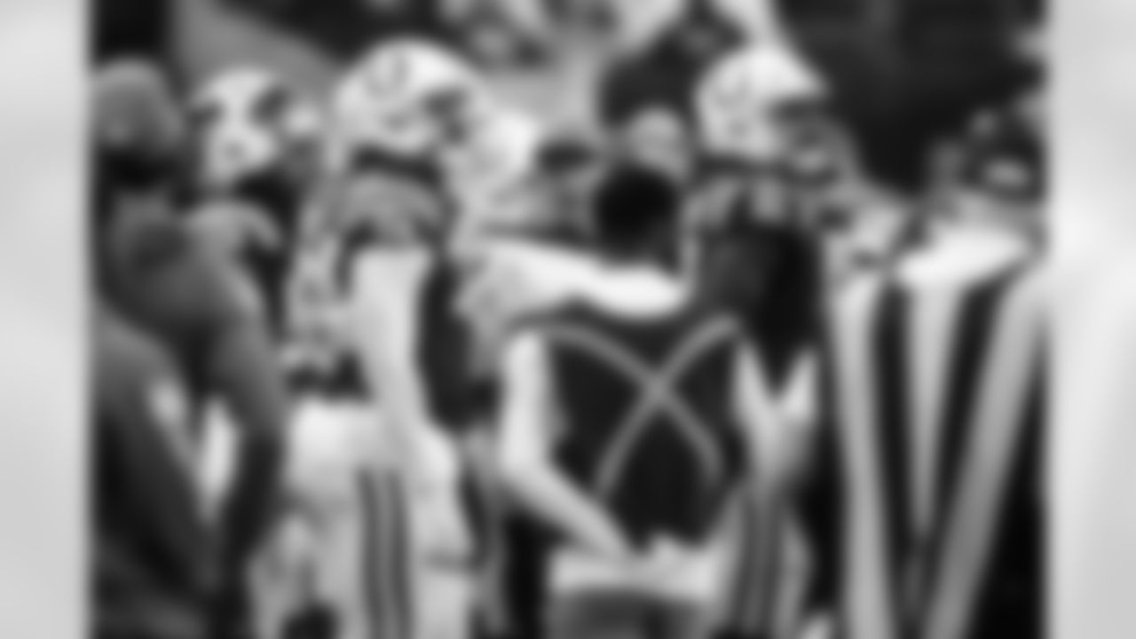 LB Buddy Johnson #59, DE Durell Nchami #74, Joe Hastings Assistant Special Teams and DE JT Tuimoloau #91