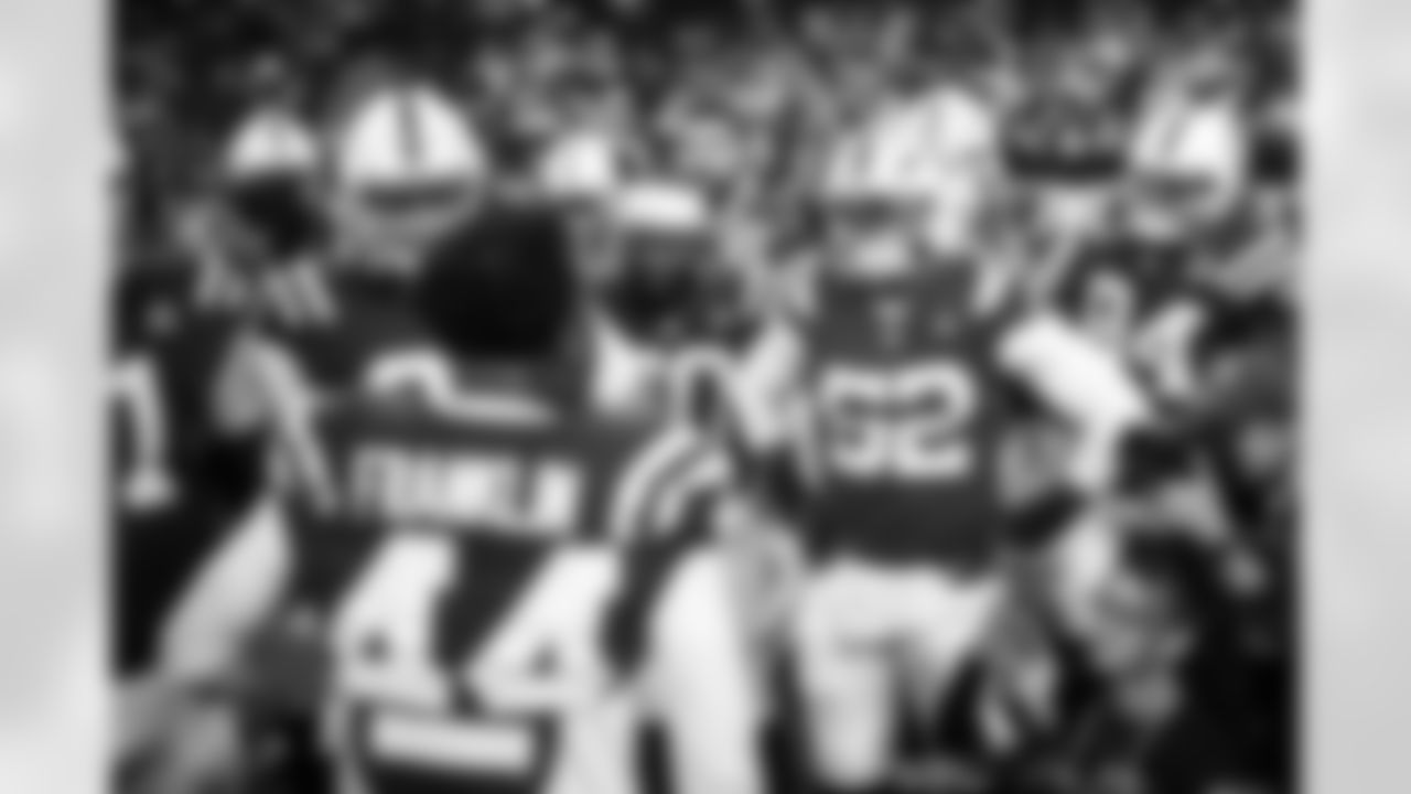 CB Charvarius Ward #7, DT Grover Stewart #90, LB Segun Olubi #50, DT Chris Wormley #96, LB Jaylon Carlies #57, Brianna Gazmarian Director of Social Media and DE Tyquan Lewis #94