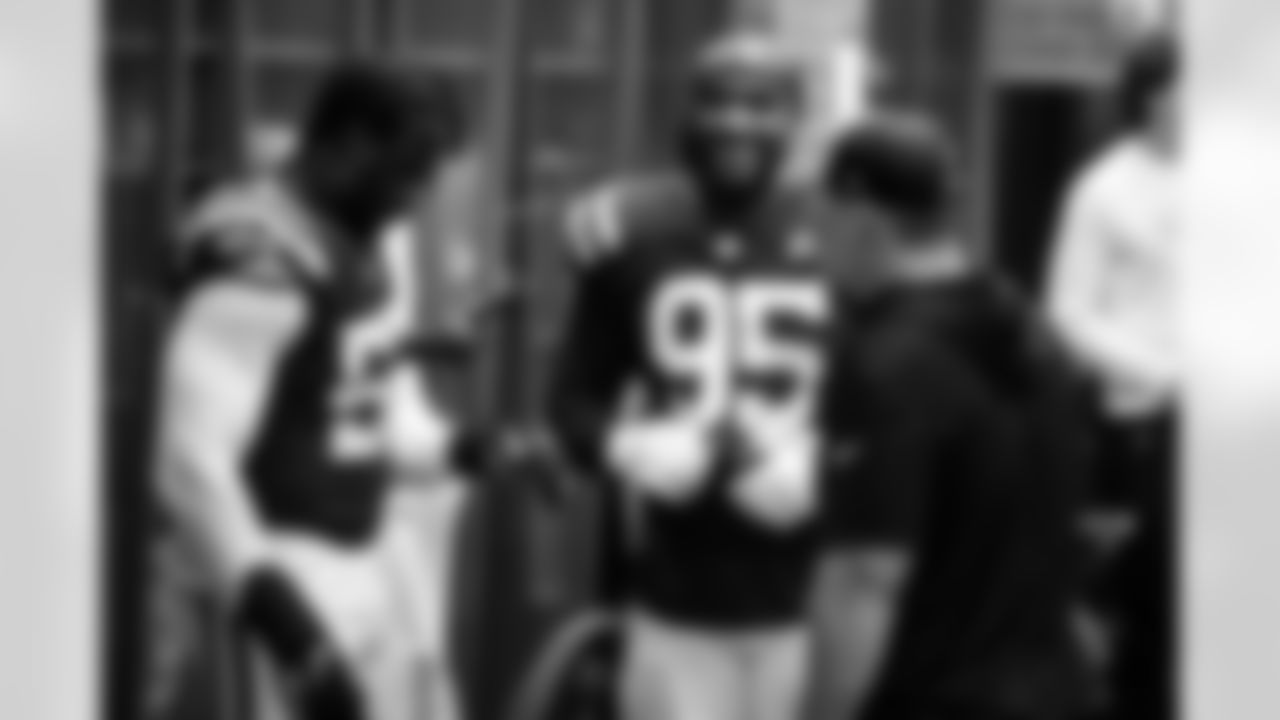 DE Samson Ebukam #52 and DT Adetomiwa Adebawore #95