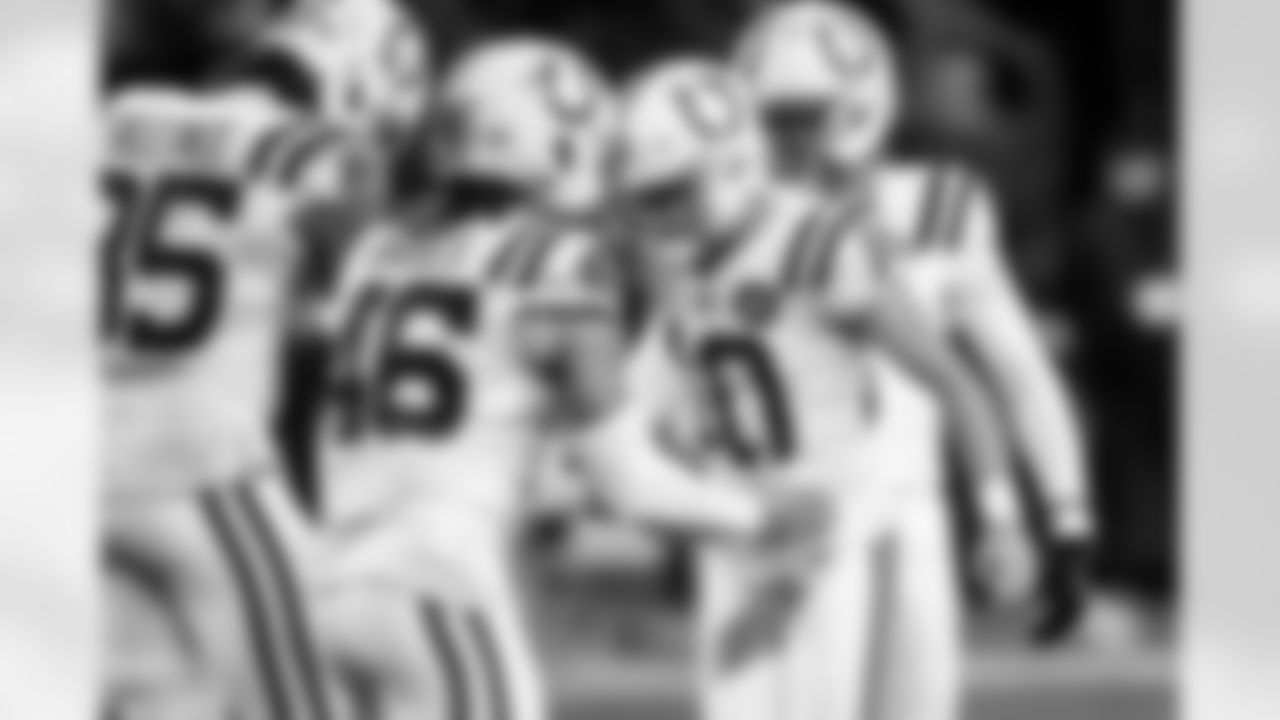 TE Drew Ogletree #85, LS Luke Rhodes #46, P Rigoberto Sanchez #8 and K Blake Grupe #10