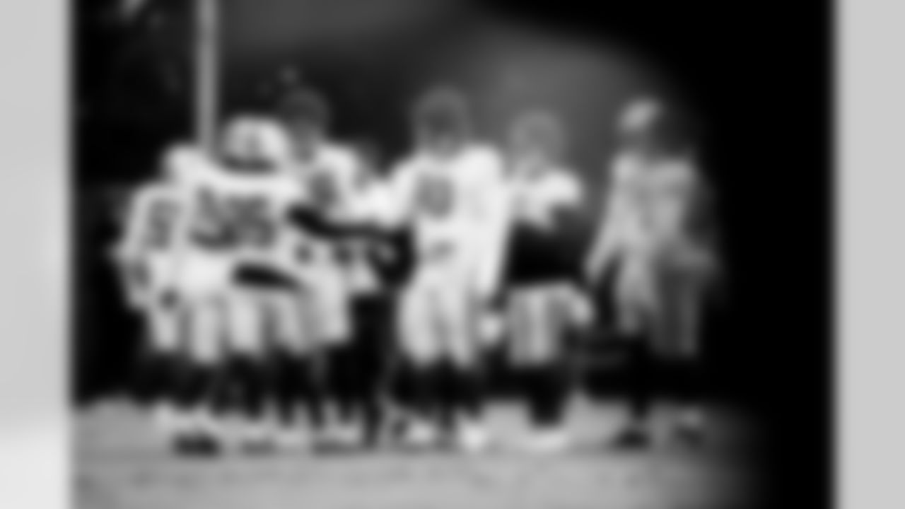 DL Grover Stewart #90, S Nick Cross #20, S Camryn Bynum #0, DE Laiatu Latu #97, CB Johnathan Edwards #35, DL DeForest Buckner #99 and DL Neville Gallimore #92