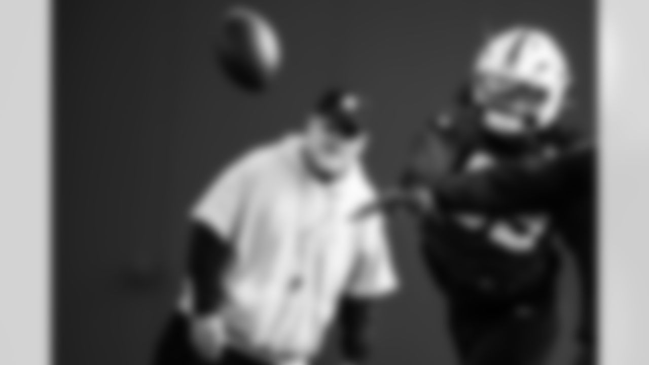 Charlie Partridge Defensive Line and LB Buddy Johnson #59