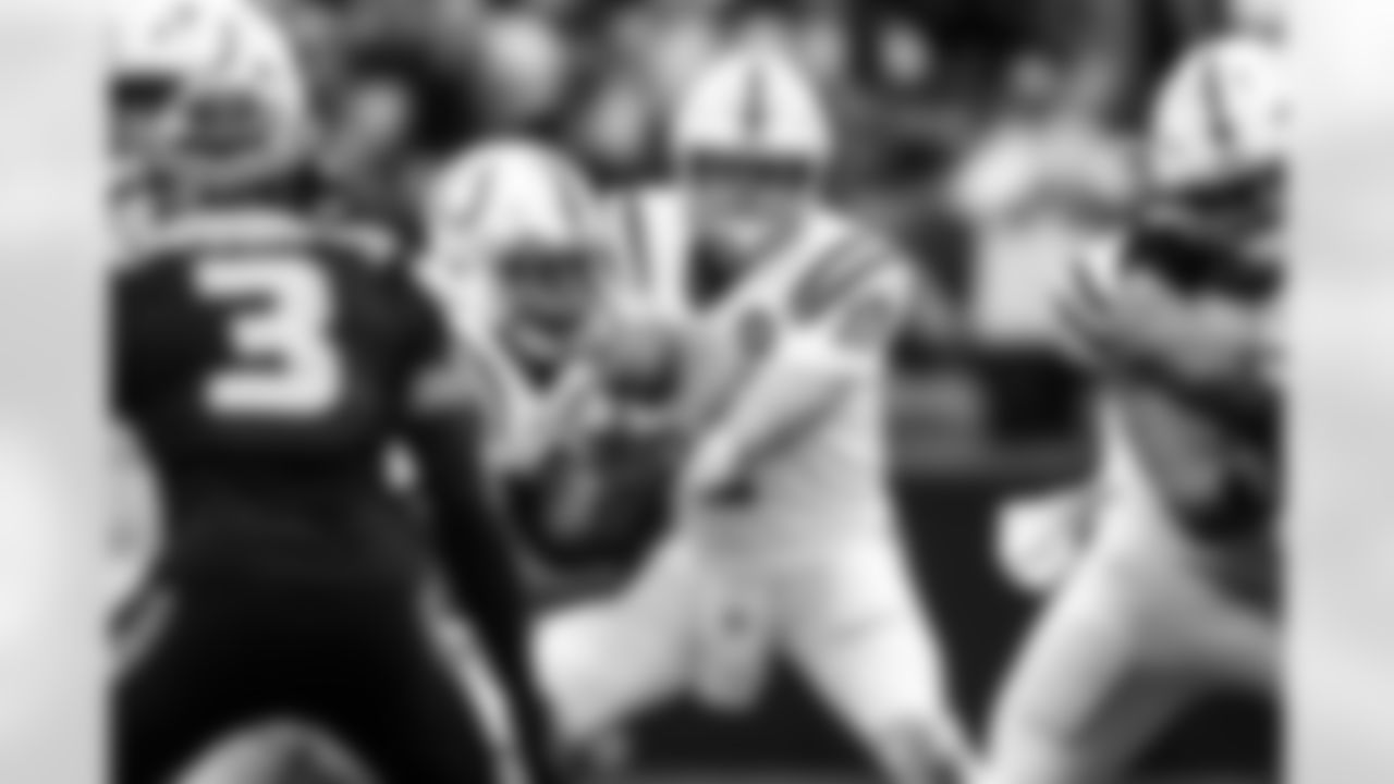 RB Jonathan Taylor #28 and QB Philip Rivers #17