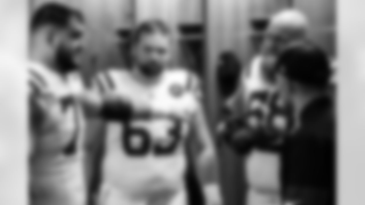 G Matt Goncalves #71, C Danny Pinter #63 and G Dalton Tucker #68