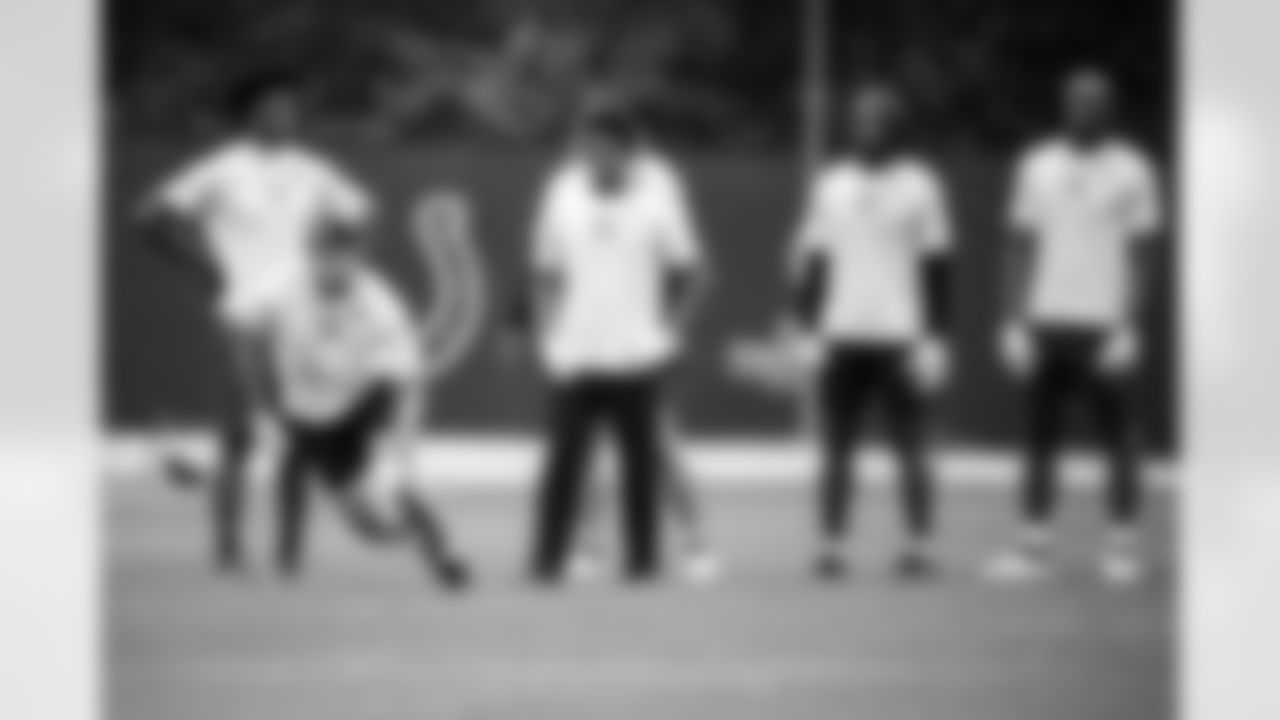 WR Adonai Mitchell #10, WR Alec Pierce #14, WR Josh Downs #1, WR D.J. Montgomery #2 and Blayne Taylor