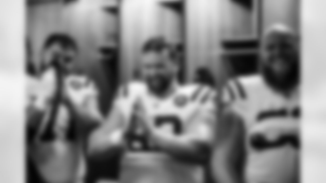 G Matt Goncalves #71, C Danny Pinter #63 and G Dalton Tucker #68