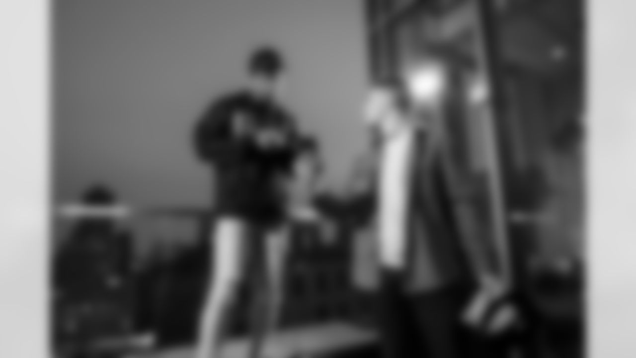 CB Jaylon Jones #40 and Grant Wayner - Senior Graphic Designer