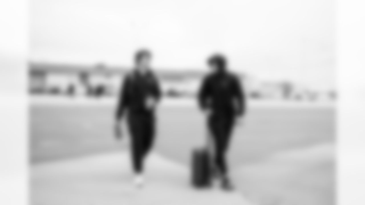 QB Seth Henigan #4 and QB Riley Leonard #15