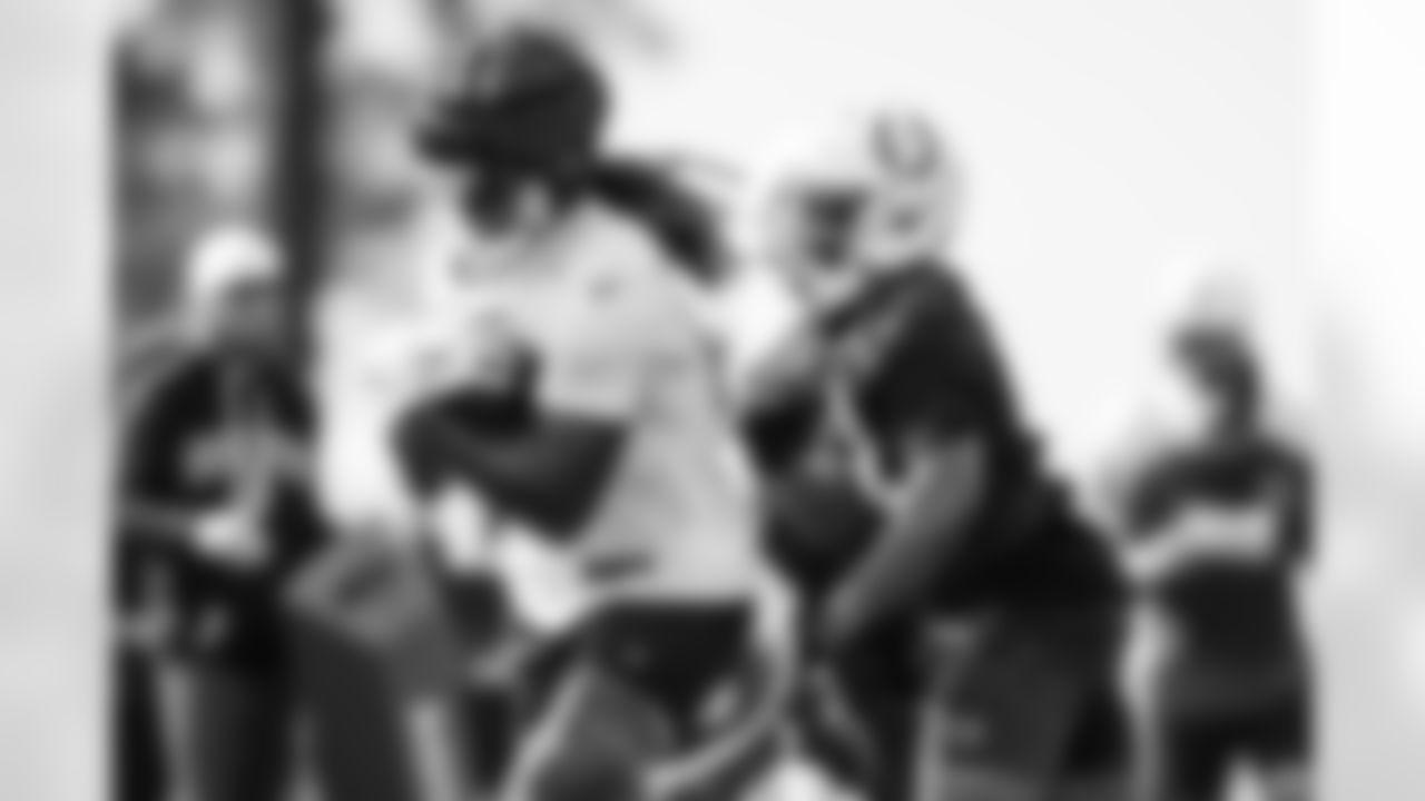 TE Jelani Woods #80 and S Trey Washington #41