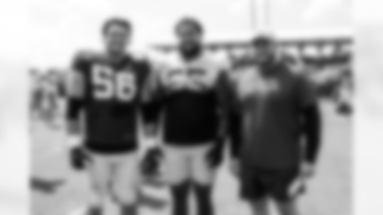 G Quenton Nelson #56 and Chris Watt Assistant Offensive Line