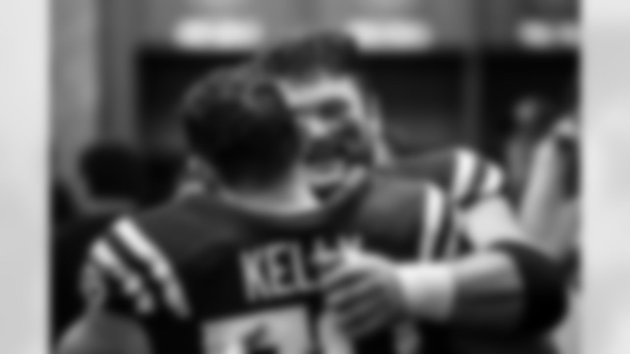 G Quenton Nelson #56 and C Ryan Kelly #78