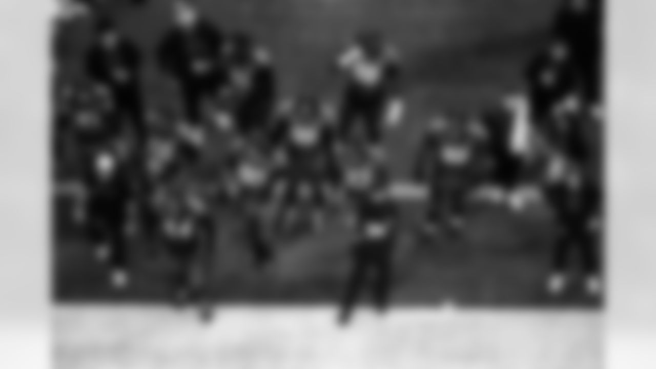 DE Durell Nchami #74, DE Samson Ebukam #52, LB Zaire Franklin #44, DE Kwity Paye #51, DT Grover Stewart #90, DT DeForest Buckner #99, CB Kenny Moore II #23, DT Eric Johnson II #98 and DT Neville Gallimore #92