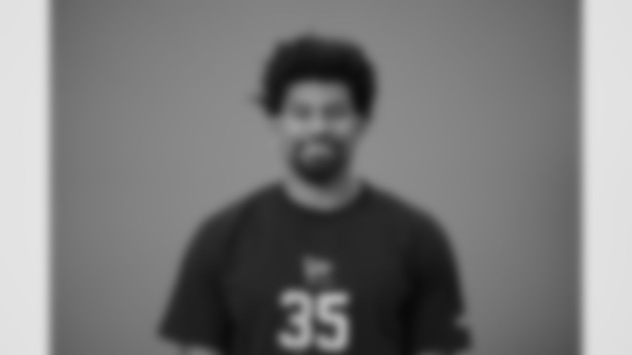 Mississippi wide receiver De'Zhaun Stribling (35) poses for a portrait at the NFL football scouting combine in Indianapolis, Wednesday, Feb. 25, 2026 (AJ Mast/AP Content Services for the NFL)