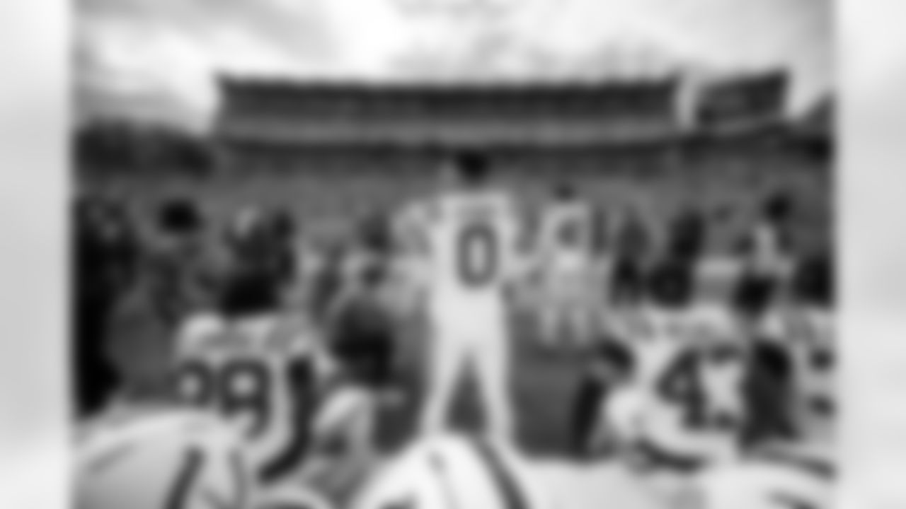 CB Chris Lammons #38, S Camryn Bynum #0, CB Jaylon Jones #40 and CB Cameron Mitchell #43