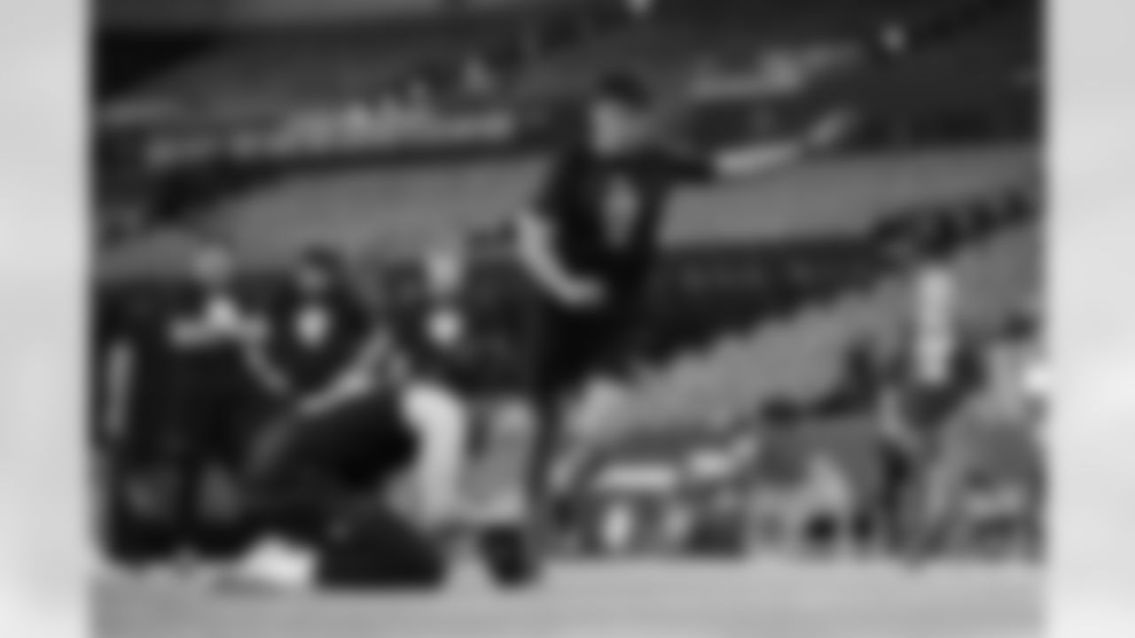 Hawaii kicker Kansei Matsuzawa (17) participates in a drill during the 2026 NFL Scouting Combine on Wednesday, February 25, 2026 in Indianapolis, Indiana. (Cooper Neill/NFL)