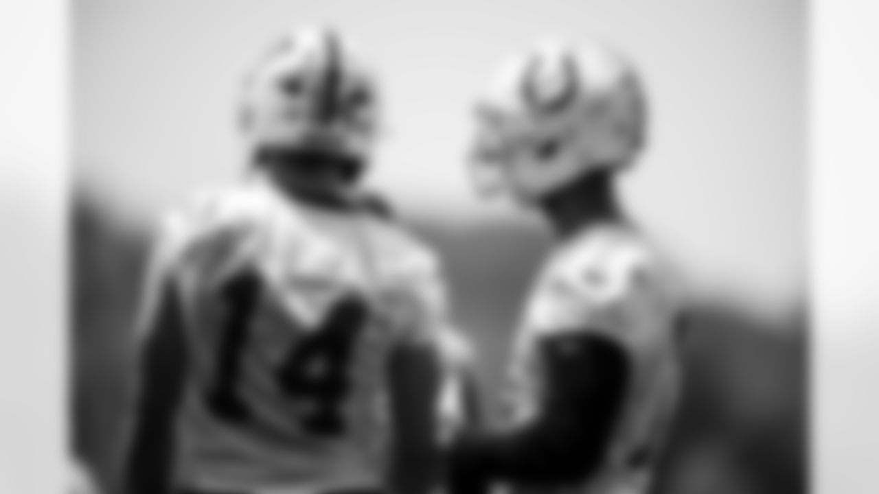 WR Alec Pierce #14 and WR Michael Pittman Jr. #11