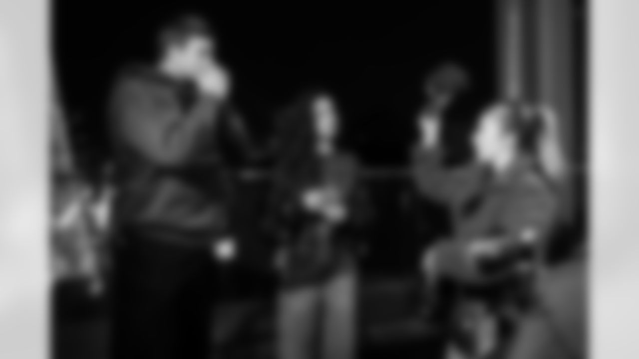 TE Will Mallory #86 and Larra Overton - Executive Producer of Colts Productions/On-Air Talent