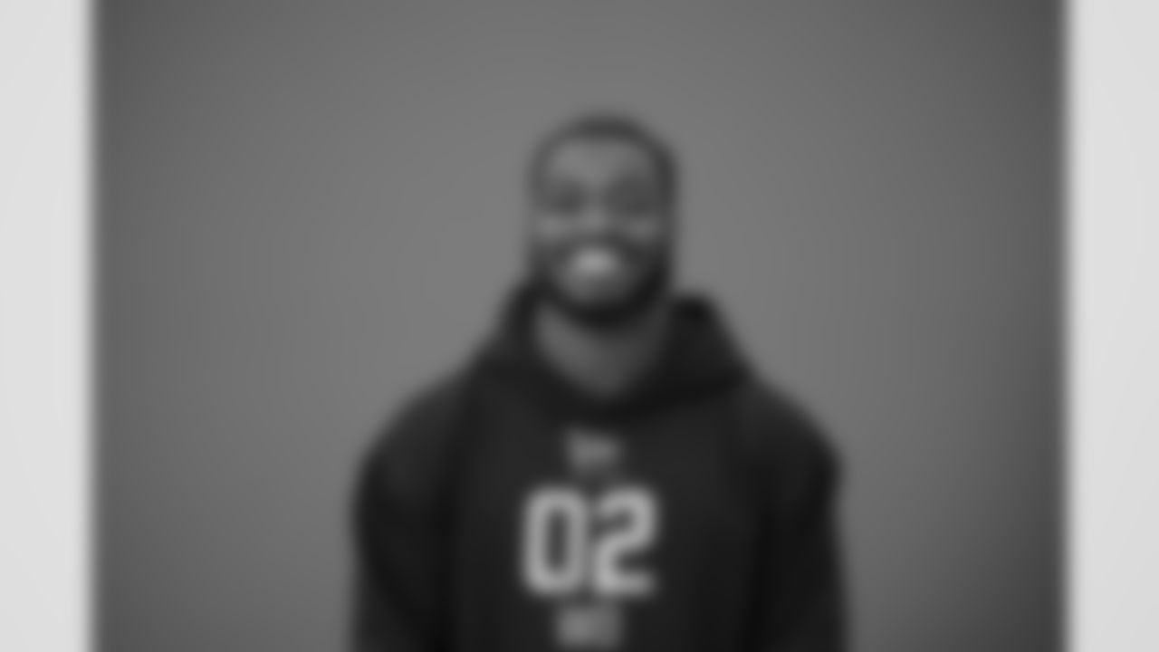 Wisconsin wide receiver Vinny Anthony II (02) poses for a portrait at the NFL football scouting combine in Indianapolis, Wednesday, Feb. 25, 2026 (AJ Mast/AP Content Services for the NFL)