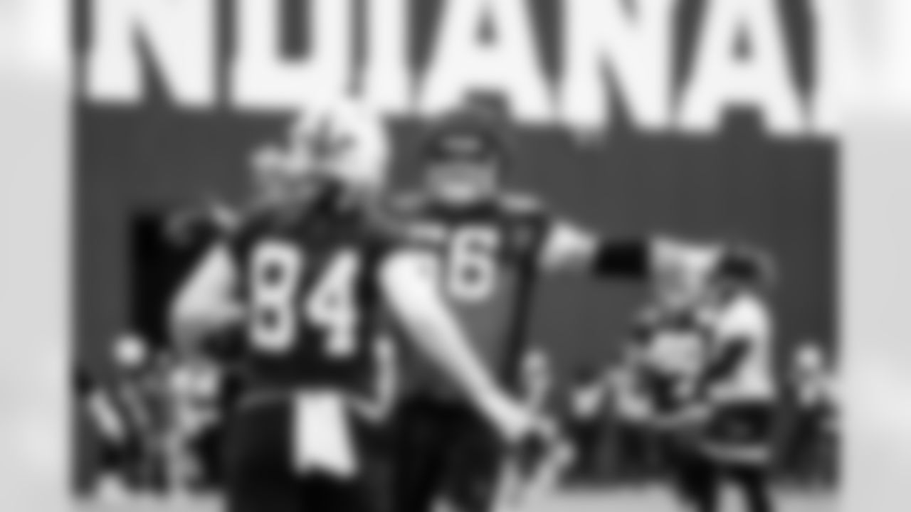 TE Tyler Warren #84 and G Quenton Nelson #56