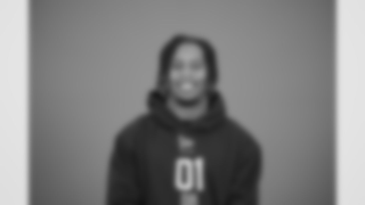 Arizona State defensive back Keith Abney II (01) poses for a portrait at the NFL football scouting combine in Indianapolis, Wednesday, Feb. 25, 2026 (AJ Mast/AP Content Services for the NFL)