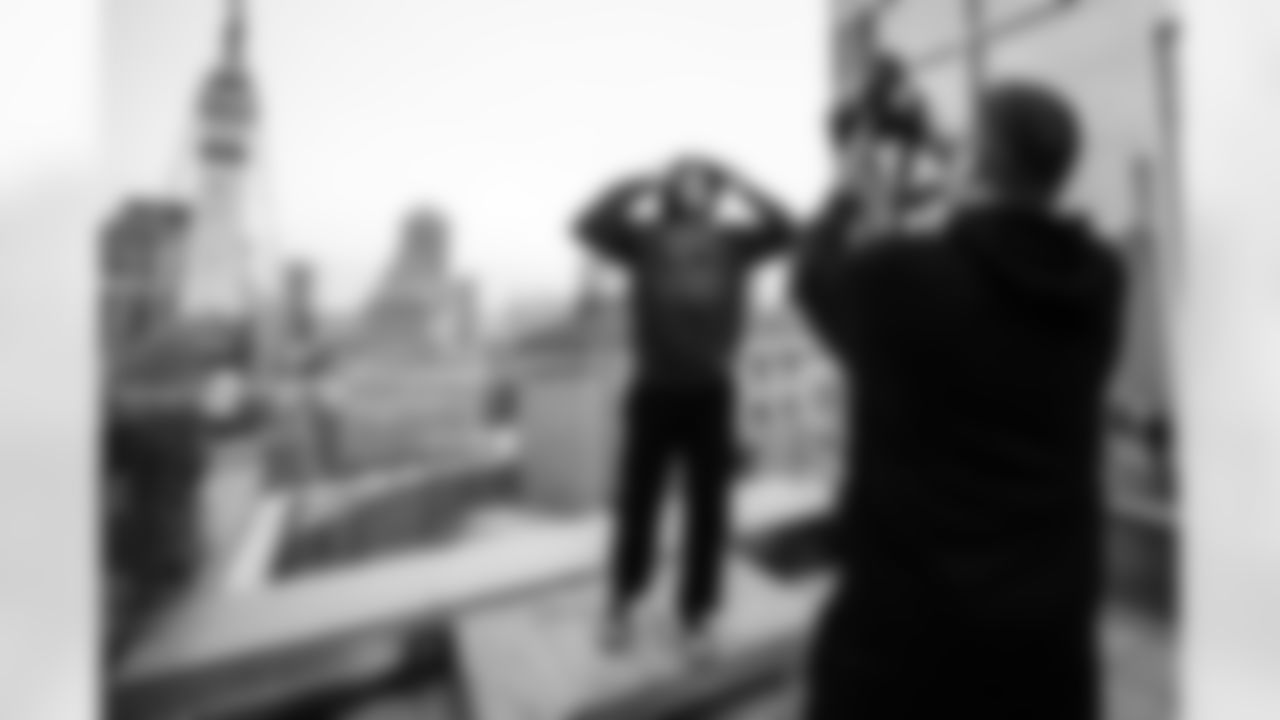 TE Will Mallory #86 and Matt Bowen - Creative Director of Photographic Services