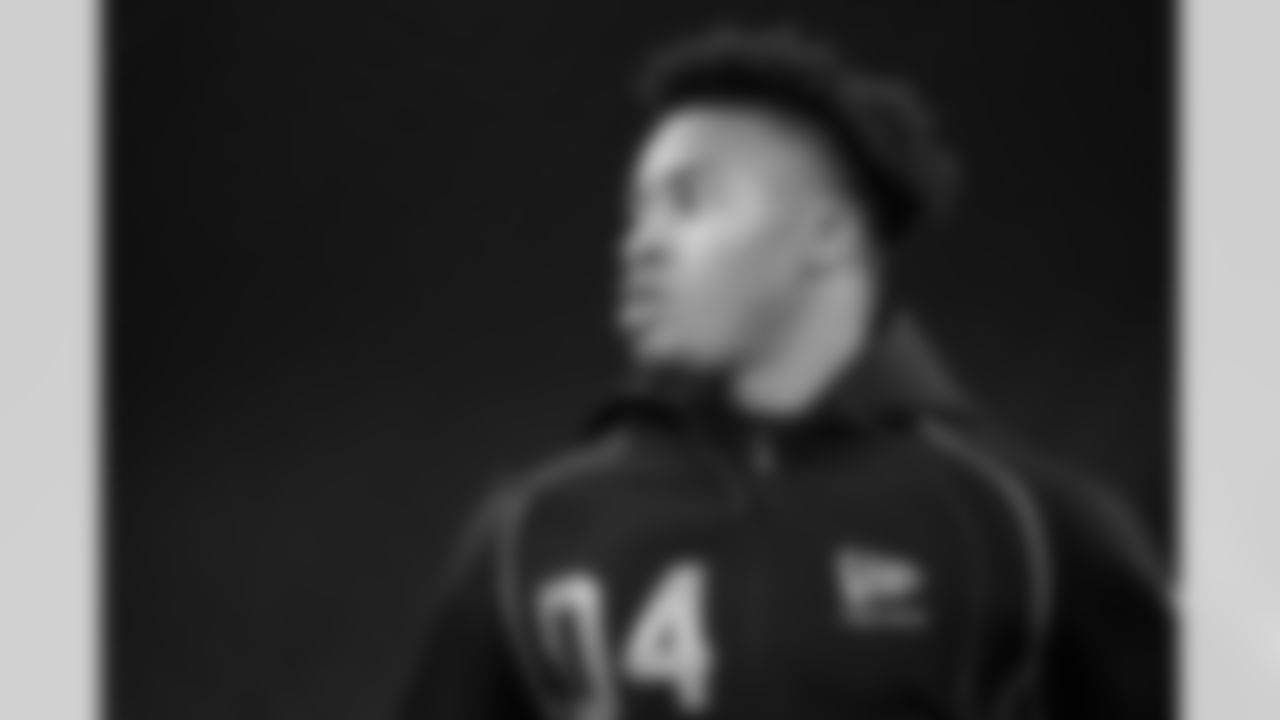 South Carolina defensive back Brandon Cisse (04) looks on during the 2026 NFL Scouting Combine on Friday, February 27, 2026 in Indianapolis, Indiana. (Cooper Neill/NFL)