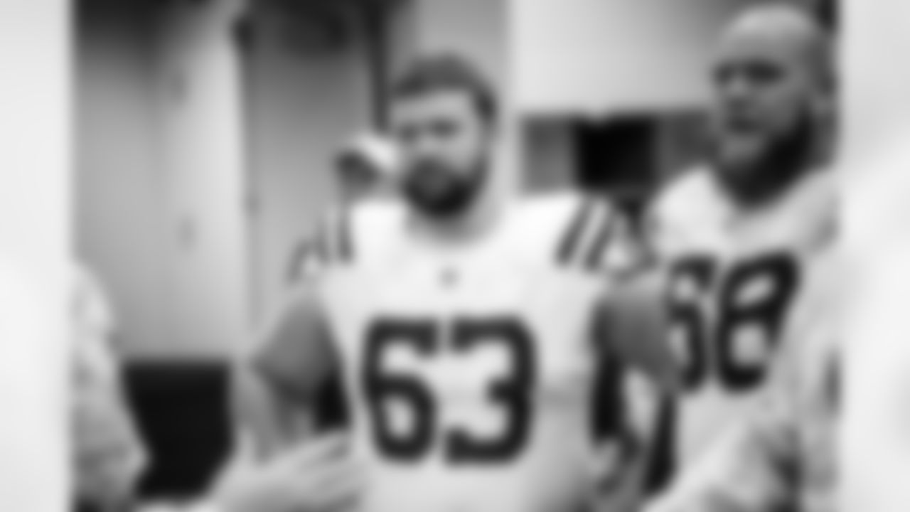 C Danny Pinter #63 and G Dalton Tucker #68