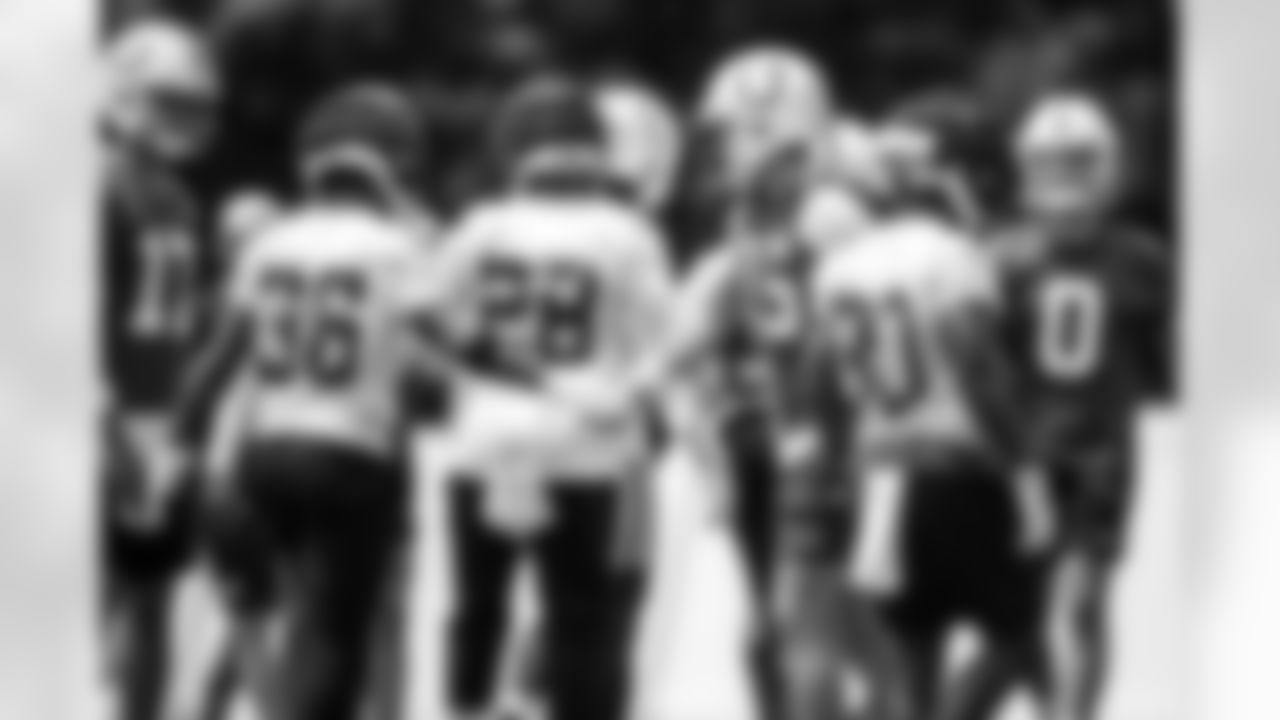 QB Riley Leonard #15 and RB Trent Pennix #36