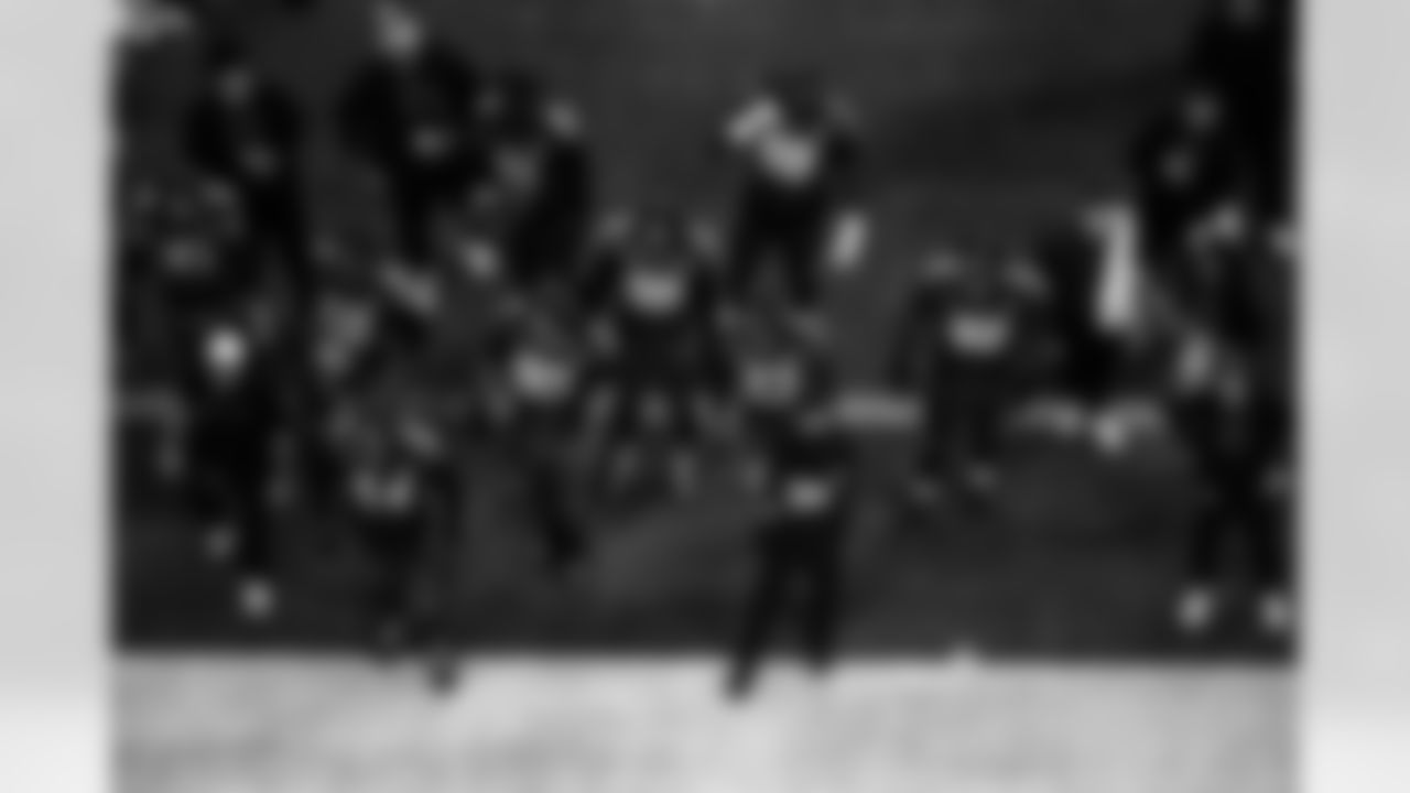 DE Durell Nchami #74, DE Samson Ebukam #52, LB Zaire Franklin #44, DE Kwity Paye #51, DT Grover Stewart #90, DT DeForest Buckner #99, CB Kenny Moore II #23, DT Eric Johnson II #98 and DT Neville Gallimore #92