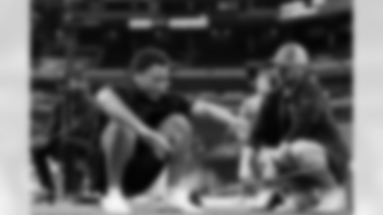 Clemson defensive back Avieon Terrell (31) participates in the broad jump during the 2026 NFL Scouting Combine on Friday, February 27, 2026 in Indianapolis, Indiana. (Lauren Leigh Bacho/NFL)