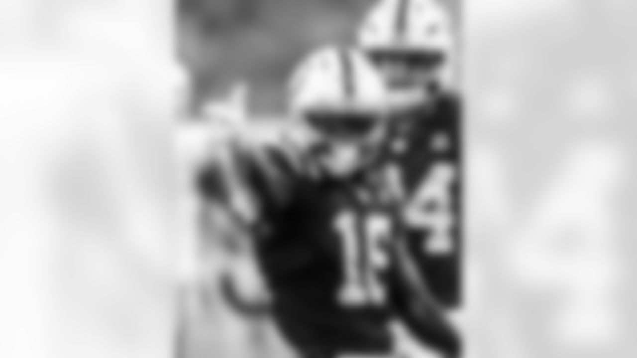 WR Ashton Dulin #16 and TE Tyler Warren #84