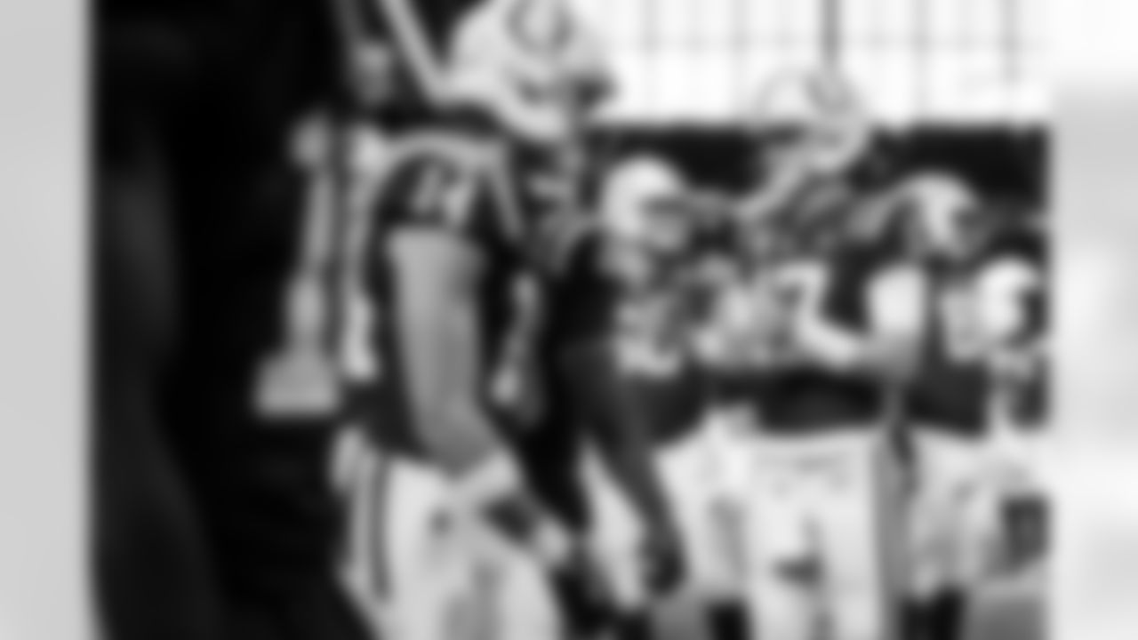 WR Alec Pierce #14, G Quenton Nelson #56, QB Daniel Jones #17 and C Tanor Bortolini #60