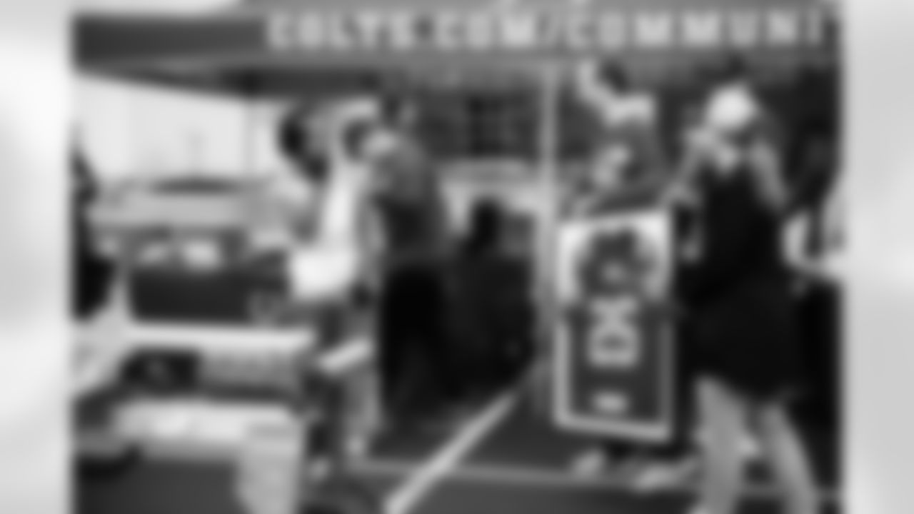 Chris Ballard General Manager, Andy Matis - Football Development Sr. Manager, Shane Steichen Head Coach and Claire Kirby - Community Impact Manager