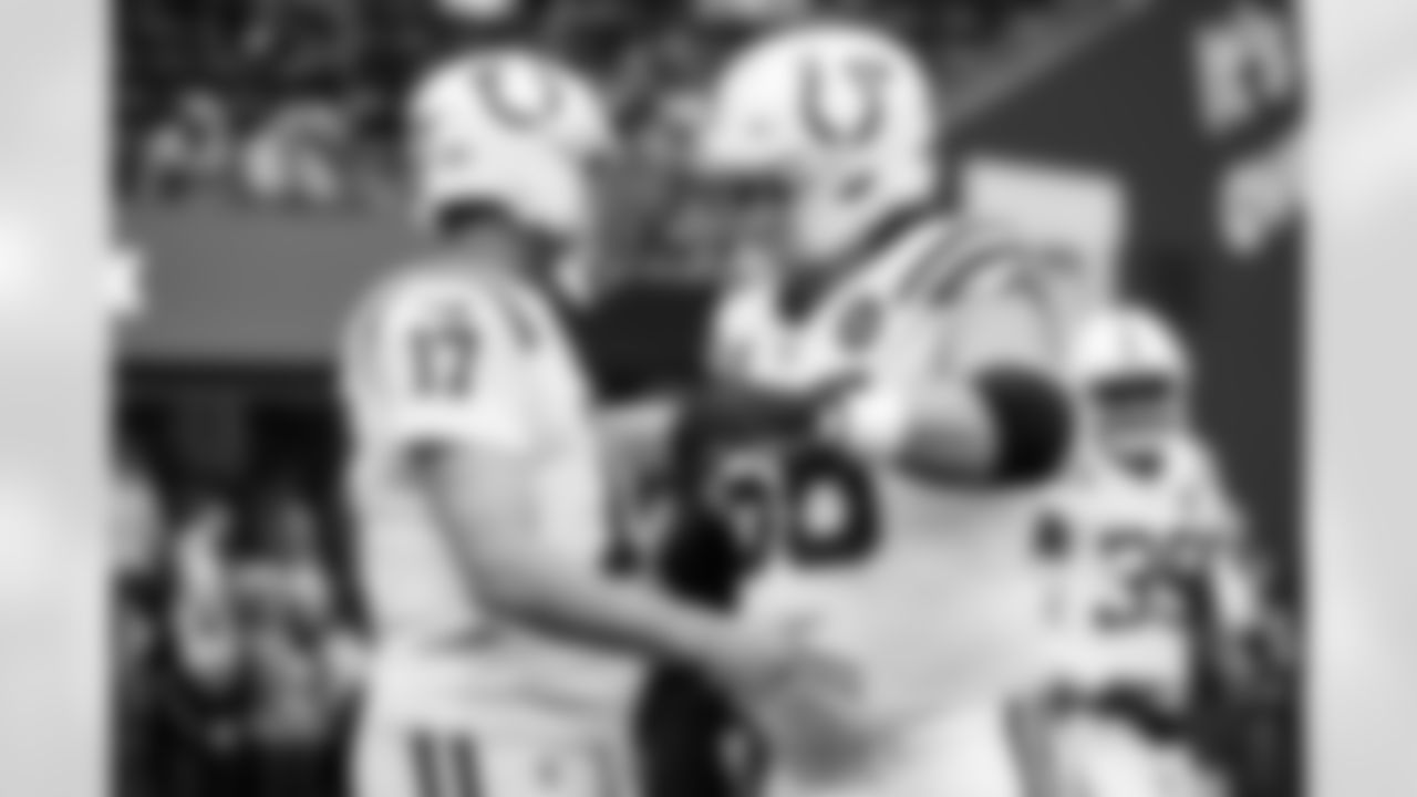 QB Phillip Rivers #17 and G Quenton Nelson #56