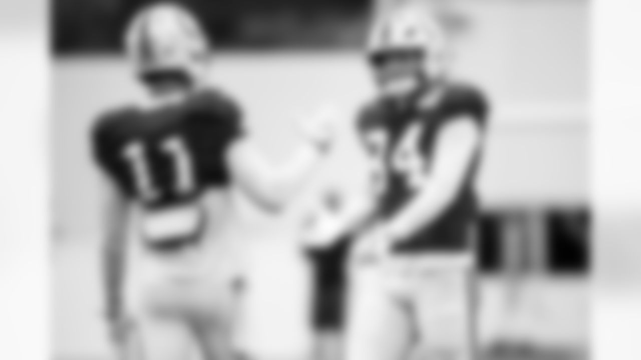 WR Michael Pittman Jr. #11 and TE Tyler Warren #84