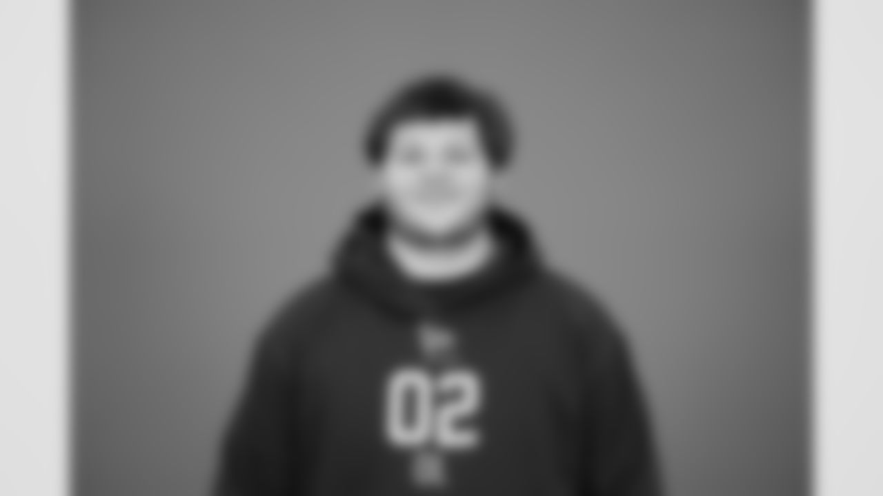 poses for a portrait at the NFL football scouting combine in Indianapolis, Thursday, Feb. 26, 2026 (AJ Mast/AP Content Services for the NFL)