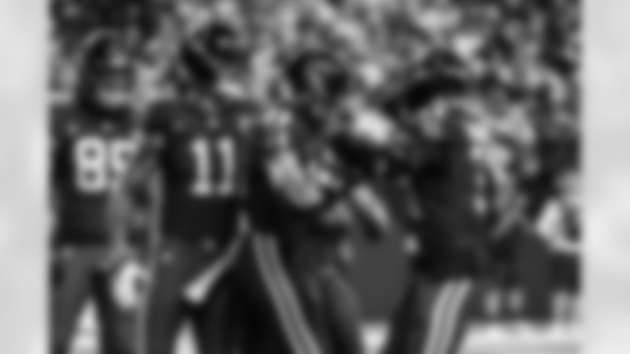 TE Drew Ogletree #85, WR Michael Pittman Jr. #11, WR Alec Pierce #14 and RB Tyler Goodson #31