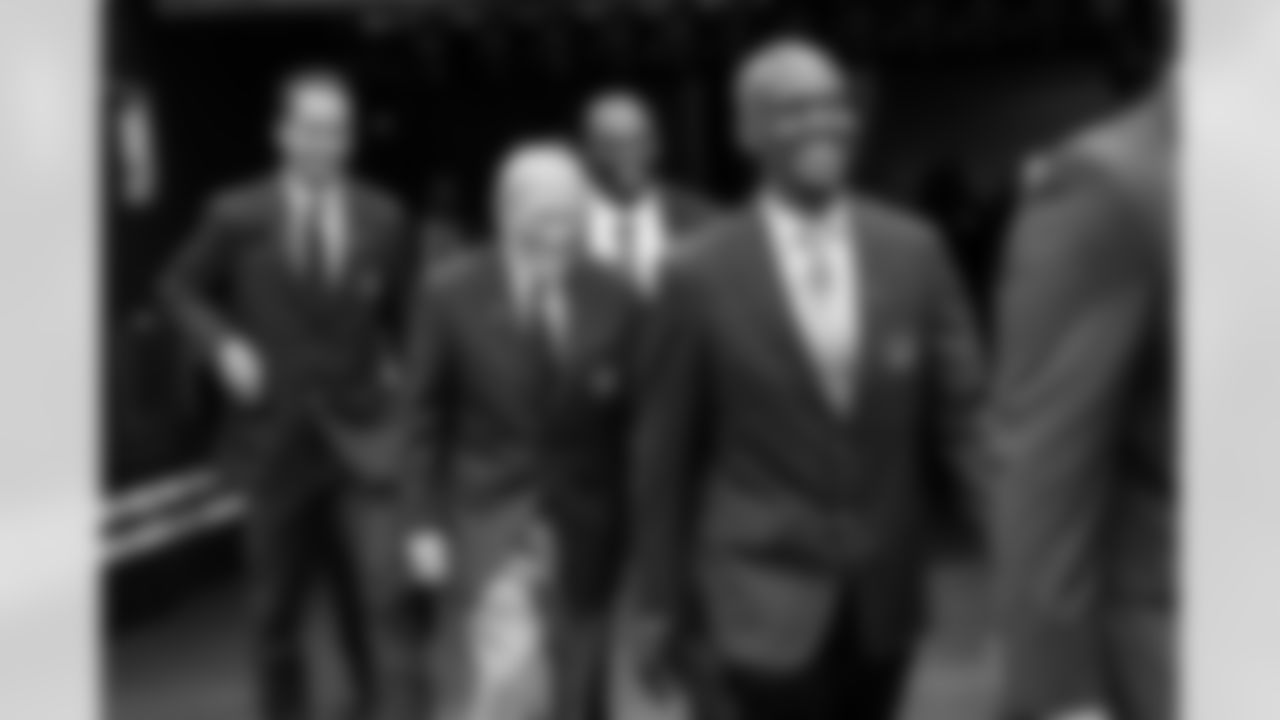 Peyton Manning, Bill Polian, Dwight Freeney and Marvin Harrison