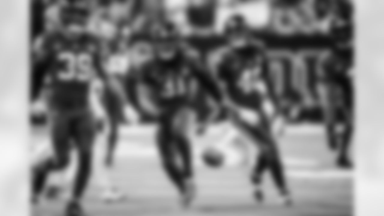 S George Odum #39, RB Tyler Goodson #31, CB Jaylon Jones #40 and TE Mo Alie-Cox #81