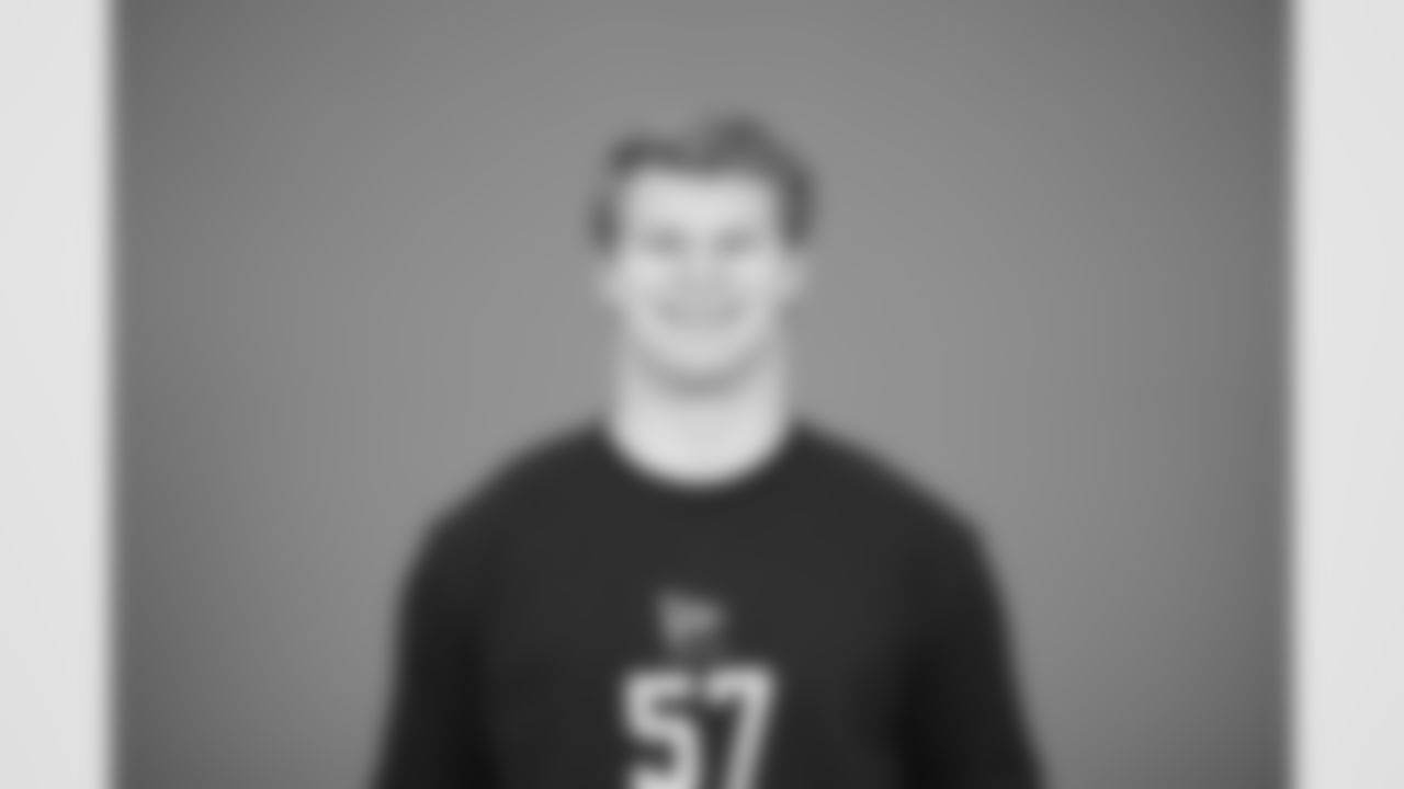 LSU defensive lineman Jack Pyburn (57) poses for a portrait at the NFL football scouting combine in Indianapolis, Tuesday, Feb. 24, 2026 (AJ Mast/AP Content Services for the NFL)