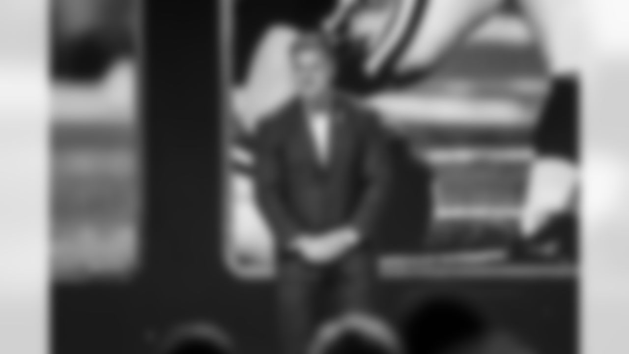 NFL Hall Of Fame inductee Adam Vinatieri Jr. looks on during the NFL Honors awards show on Thursday, February 5, 2026 in San Francisco, California. (Logan Bowles/NFL)