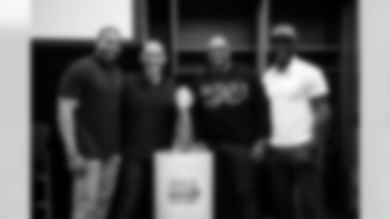 David Thornton Vice President of Team Engagement, Tony Dungy, Cato June Assistant Linebackers and Reggie Wayne Wide Receivers
