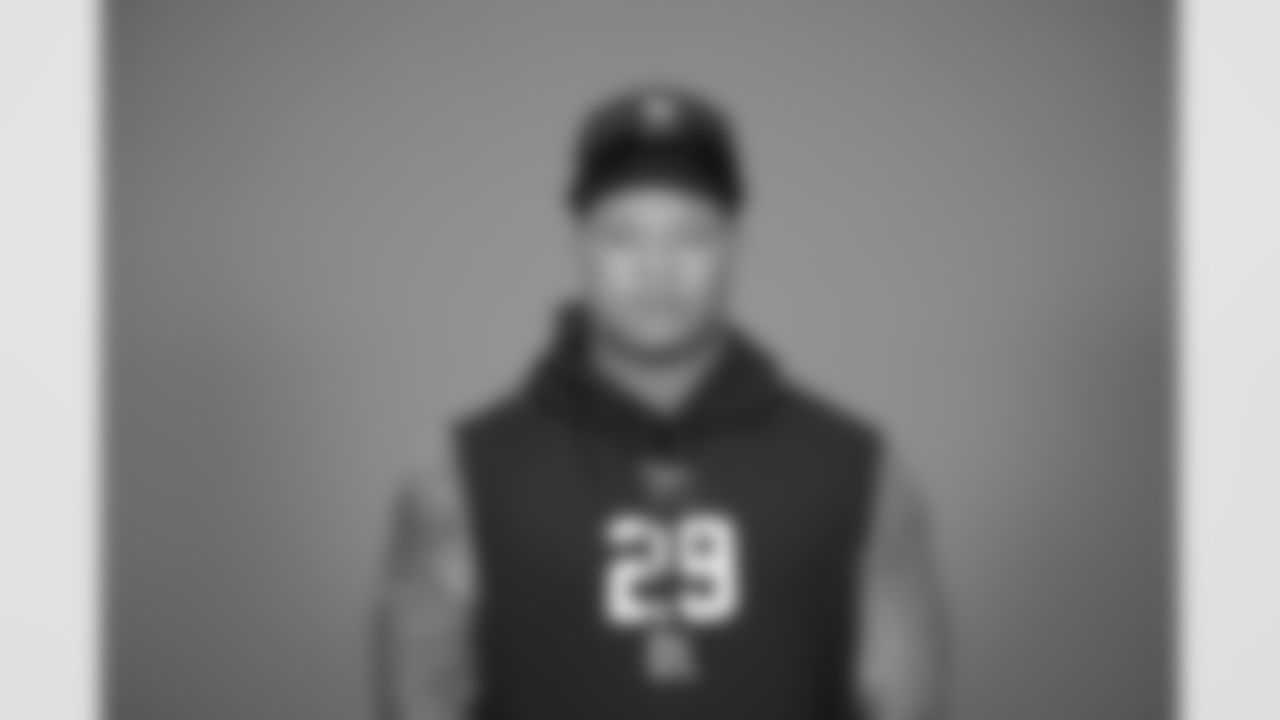 Clemson defensive lineman Peter Woods (29) poses for a portrait at the NFL football scouting combine in Indianapolis, Tuesday, Feb. 24, 2026 (AJ Mast/AP Content Services for the NFL)