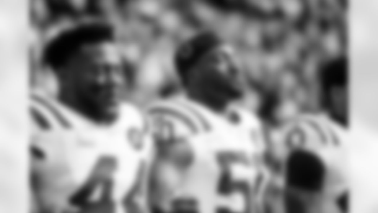 LB Zaire Franklin #44 and LB Segun Olubi #50