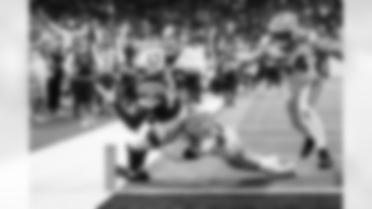TE Jelani Woods #80 and QB/WR Jason Bean #12