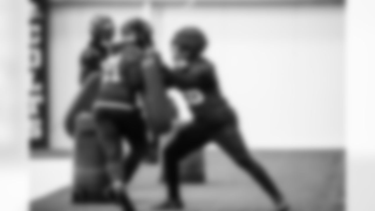 RB DJ Giddens #21 and RB Jonathan Taylor #28