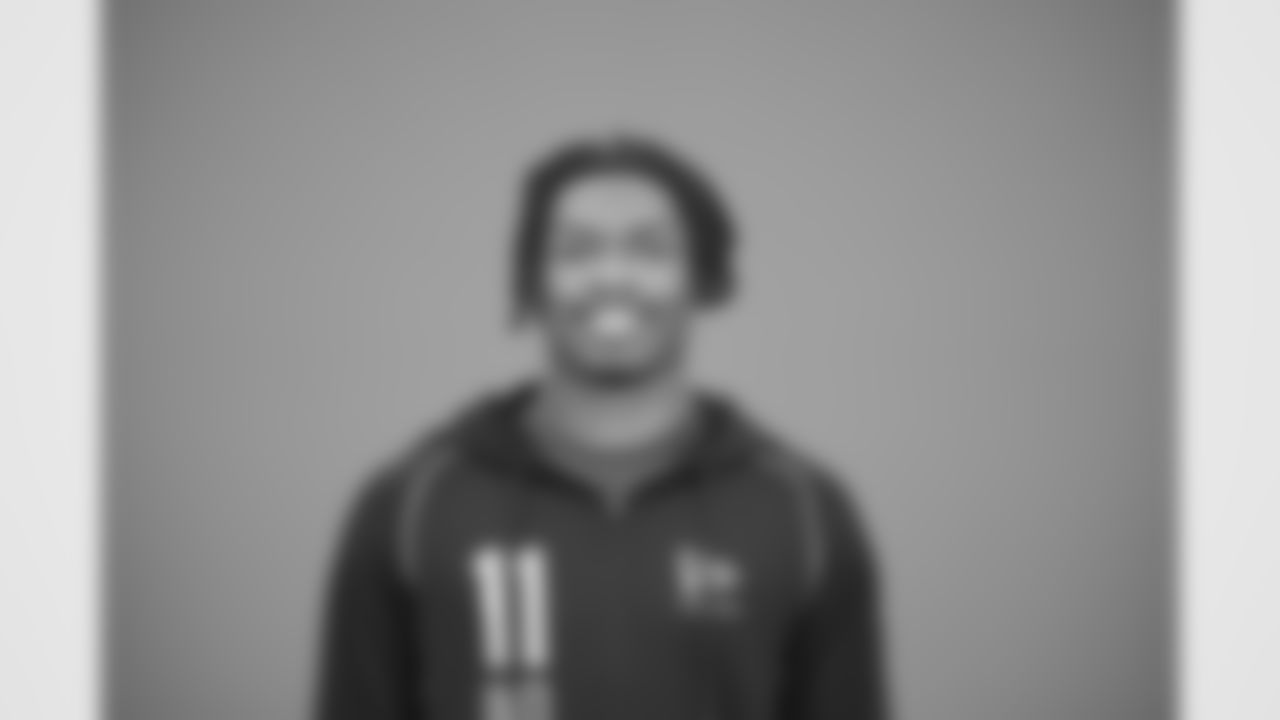 LSU wide receiver Barion Brown (11) poses for a portrait at the NFL football scouting combine in Indianapolis, Wednesday, Feb. 25, 2026 (AJ Mast/AP Content Services for the NFL)